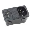 Zintegrowane gniazdo zasilania 230V IEC, 10A, włącznik, bezpiecznik, RF-2004