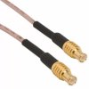 Coaxial cable, MCX plug (straight) to MCX plug (straight), 50 Ω, RG-178, grommet black, 610 mm, 255101-08-24.00
