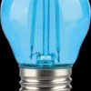 217412 LED bulb E27, 2 W, 60 lm, blue