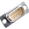 Złącze D-Sub 9-pinowe Męski Proste Montaż na panelu raster 2.84mm
