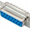 15-pin DB15 D-SUB Plug - 2-Row - Female Connector