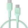 KABEL USB-C / USB-C Greencell PowerStream 30cm PD 100W zielony w oplocie