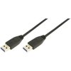 LogiLink CU0038 USB cable USB 3.0 USB-A plug, USB-A plug 1.00 m Black
