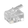 Wtyczka RJ11 do kabla płaskiego, 4-biegunowa do zaciskania na...
