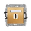 MINI Gniazdo HDMI 2.0 złoty 29MHDMI-3 KARLIK