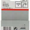 Zszywki z płaskiego drutu typ 51, 10 x 1 x 6 mm Bosch Accessories 2609200200, N/A, Wymiary (D x S) 6 mm x 10 mm, 1000 sz