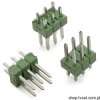 826942-3 Connector 2 x 3 Pin Vertic THT AMP