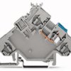 2-wire actuator supply terminal, spring-clamp connection, 0.08-2.5 mm², 1 pole, 20 A, 6 kV, gray, 280-592