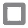 Mini Ramka Uniwersalna Pojedyncza Zaokrąglona Z Tworzywa Szary Mat 27Mrtz-1