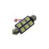 DIODA LED C5W 42mm 6xSMD5050 rurka Biała 12V