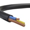 Przewód Prądowy H03vv-F / Omy 300V 3X0,5 Czarny Linka Elektrokabel /50M/