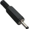 DC plug, inner Ø 1.1 mm, outer Ø 3 mm, black, 072199