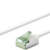 Patchcord kat.8.1-0200 U/FTP SLIM LSZH-TPE biały /2m/ 74361