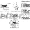 Gniazdo microUSB B SMD 5PIN montażowe