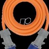 1167650410 Camping CEE cable with LED-display, 10 m, orange, IP44