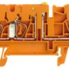 Disconnect/test-disconnect terminal block, spring balancer connection, 0.5-4.0 mm², 20 A, 6 kV, orange, 8731690000