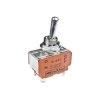 NKK Switches S338 6A Toggle DPDT (On)-Off-(On) 250VAC 17.5mm Lever