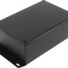 Aluminum die cast enclosure, (L x W x H) 145 x 95 x 49 mm, black (RAL 9005), IP65, 1590WJFBK