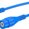 Coaxial cable, BNC plug (straight) to BNC plug (straight), 50 Ω, RG-58, grommet blue, 1 m, 67.9770-10023
