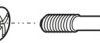 Collar screw, brass, nickel-plated, 250-602