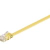 Kabel płaski Patchcord CAT 6 U/UTP RJ45/RJ45 1m żółty