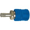 Safety coupling, L 71.2 mm, 12 bar, brass, nickel-plated, for hose, 107564