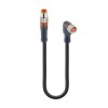 Kabel konfekcjonowany obustronnie zakończony złącza M8 3-pin męskie proste żeńskie kątowe RSMV 3-RKMWV 3-224/1 M