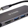 D-Link DUB-2325 5-w-1 USB-C® Hub z 2 portami USB 3.0