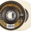 RHODIUS FLS, 2 polerki filcowe 115 x 22,23 mm, TOPline, Made in Germany, do stali nierdzewnej, stali, metali nieżelaznyc