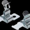 EMC shielding clip, direct mounting with M4 screw, max. bundle Ø 6 mm, silver, 87601025