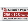 Waveshare 2.9inch E-Paper E-Ink Display Module (B) for Raspberry Pi Pico, 296×128, Red / Black / White, SPI