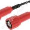 7050-IEC-50-100-RT Kabel koncentryczny 1,0m, 2x wtyk BNC 50Ohm, czerwony, ELECTRO-PJP, 7050IEC50100RT