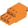 Socket header, 3 pole, pitch 3.5 mm, straight, orange, 2459060000