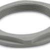 Counter nut, M63, 75 mm, silver gray, 1411212