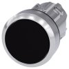 Napęd przycisku 22mm czarny płaski z samopowrotem metalowy IP69k SIRIUS ACT 3SU1050-0AB10-0AA0