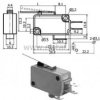 Przełącznik krańcowy z dźwignią 38mm 5A