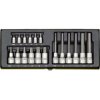 Proxxon Industrial 23100 Special Set For Socket Screws (1/4" & 1/2") - 18 Piece