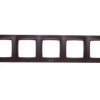 KARO Ramka pięciokrotna do łączników IP44 czekoladowy metalik RH-5S/40