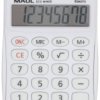 Maul ECO MJ 455 Kalkulator stołowy biały Wyświetlacz: 8 energią słoneczną (S x W x G) 71 x 112 x 20 mm