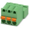 Pin header, 3 pole, pitch 5 mm, straight, green, 1910681