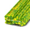 Listwa zaciskowa uziemienia 24/10 AWG żyły: 1 PT 4-QUATTRO-PE Żółty, Zielony Phoenix Contact 0.2 to 6 mm² Wciskane