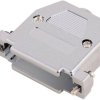 Obudowa do złącza D-SUB 25 pin Encitech 2360-0105-03, tworzywo sztuczne UL, srebrny