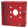 Housing bottom, (W x H x D) 87 x 87 x 33 mm, red, for manual call point, A5Q00013437