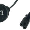 Przewód zasilający Australia AC-AUS IEC C7 - POSAC-C7AS/NZS18 czarny 1,8m