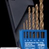 25298004 HSSE spiral drill set, INOX, DIN 338, 6 pieces