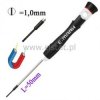 Wkrętak płaski precyzyjny 1x50mm, magnetyczny