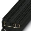 Through terminal block, spring balancer connection, 0.08-1.5 mm², 3 pole, 17.5 A, 6 kV, black, 3037300