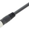 Sensor actuator cable, M8-cable socket, straight to open end, 3 pole, 2 m, PUR, black, 4 A, 79 3406 52 03