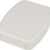 ABS handheld enclosure, (L x W x H) 120 x 95 x 27 mm, light gray (RAL 7035), IP54, 1599TABSGY