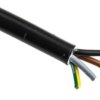 Sieciowy kabel zasilający 4 Core Polichlorek winylu PVC Sheath Czarny 8.87mm od , 300 V, 500 V